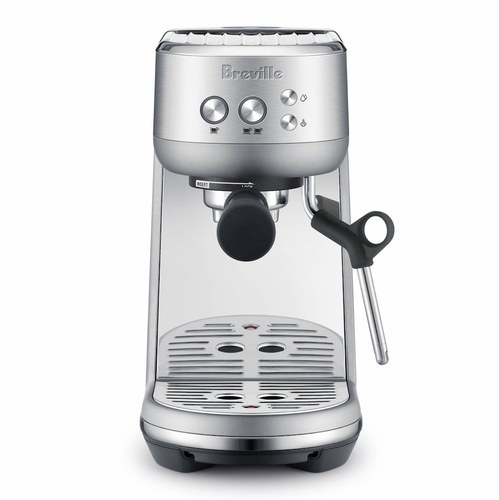 Breville Bambino espresso machine, stainless steel, front view