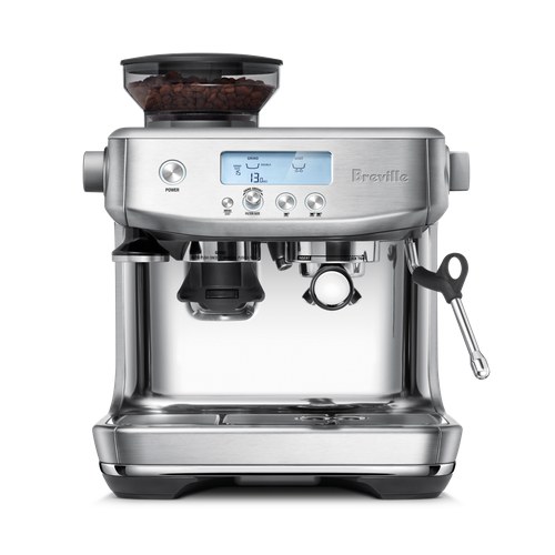 Breville Barista Pro espresso machine, stainless steel, front view